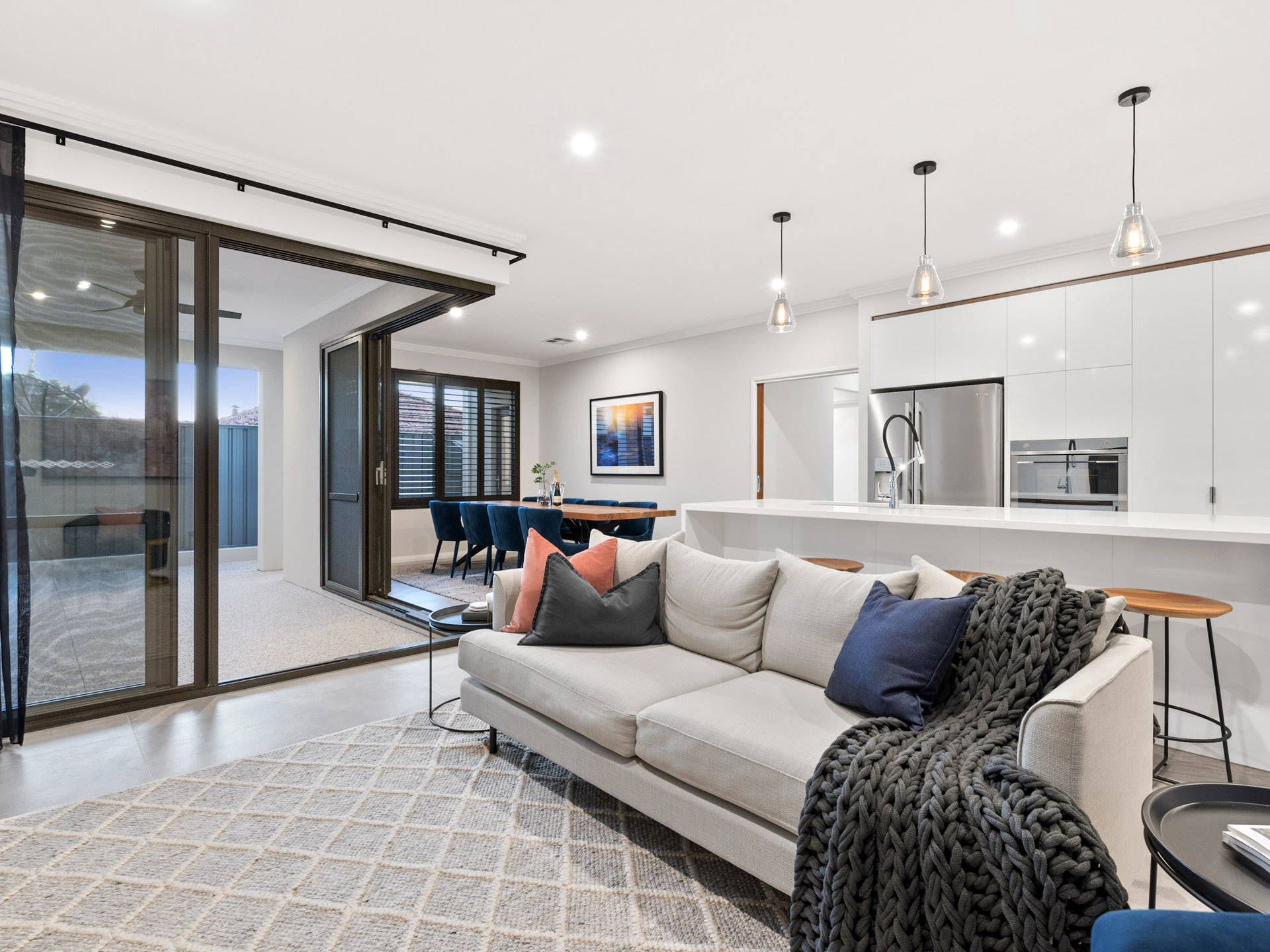 living area perfectly coordinated for comfort